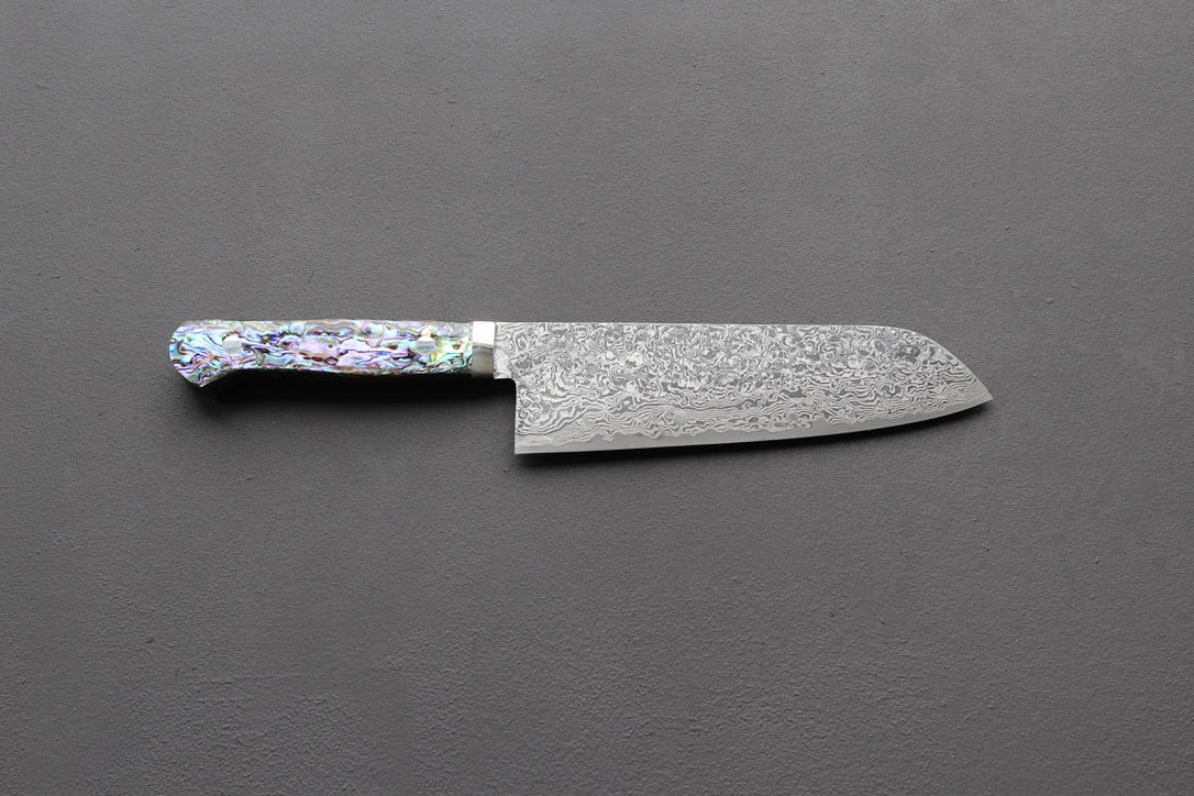 Mr. Itou R-2 Custom Damascus Santoku170mm Custom Combination Handle