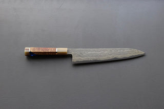 Nigara Hamono Blue2 Wrought Iron Clad Damascus Gyuto 270mm - The Cook's Edge