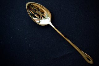 Gestura 00 Gold Slotted Kitchen Spoon - The Cook's Edge