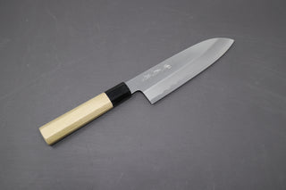 Sakai Kikumori Nakagawa Stainless Clad W1 Santoku 180mm