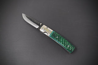 Takeda NAS Inagaki Liner Lock Folder Green Bone