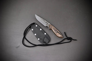 Murray Carter Jewel Damascus  Neck Knife 76mm