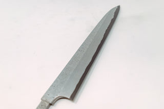 Nigara Hamono Kurozome Damascus Yanagiba 270mm(Blade Only) - The Cook's Edge