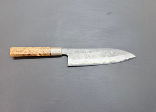 Sakai Kikumori Nashiji Gyuto 210mm w/custom handle (Scratch & Dent Demo)
