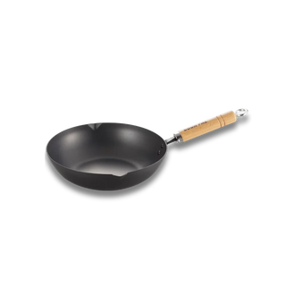 Yoshikawa Cook-Pal Ren 20cm Nitrided Carbon Steel Deep Frying Pan