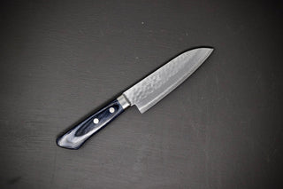Masutani Kokuryu Damascus Tsuchime Ko-Santoku 130mm