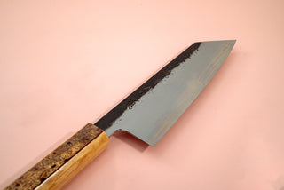 HADO Sumi Blue#1 Damascus Bunka 180mm W/Cherry Bark Handle