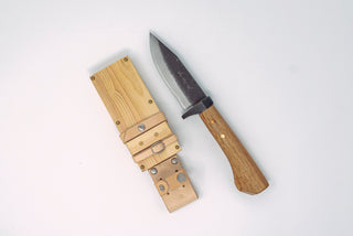 Shotaro Imai W2 Damascus Outdoor Knife 110mm - The Cook's Edge