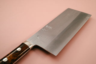 Nakagawa Silver3 Chinese Cleaver Ironwood Handle