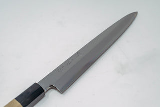 Sakai Kikumori VG10 Damascus Yanagiba 270mm w/ Magnolia handle - The Cook's Edge