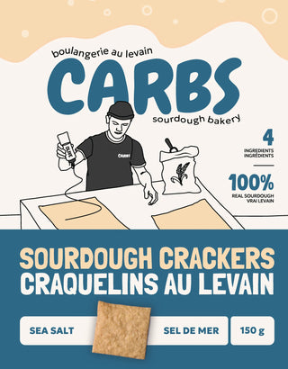 Carbs Sea Salt Sourdough Crackers
