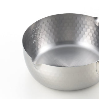 Yoshikawa Yukihira Saucepan 20 cm | 2.1 L Stainless Steel with Wooden Handle