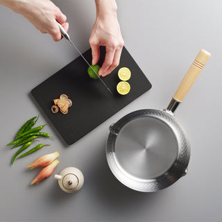 Yoshikawa Yukihira Saucepan 20 cm | 2.1 L Stainless Steel with Wooden Handle