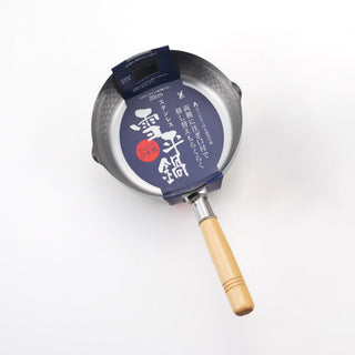 Yoshikawa Yukihira Saucepan 20 cm | 2.1 L Stainless Steel with Wooden Handle