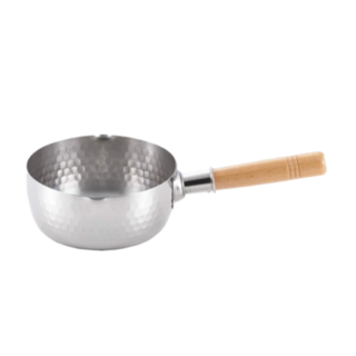 Yoshikawa Yukihira Saucepan 20 cm | 2.1 L Stainless Steel with Wooden Handle