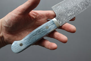 Mr. Itou R2 Damascus Gyuto 180mm w/Western Camel Bone Handle - The Cook's Edge
