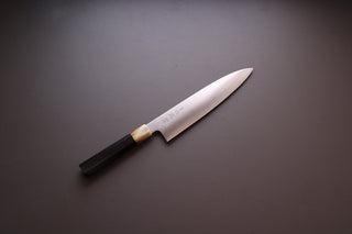 Sukenari ZDP189 Migaki Gyuto 240mm w/Ebony Handle - The Cook's Edge