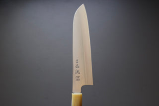 Sukenari ZDP189 Migaki Santoku 180mm w/Ebony Handle - The Cook's Edge