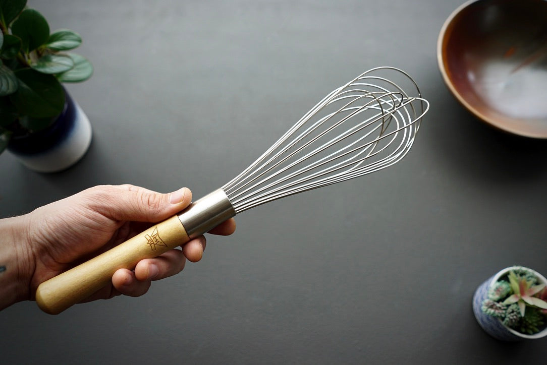 Balloon Whisk - Wood Crafted Handle - lldecor