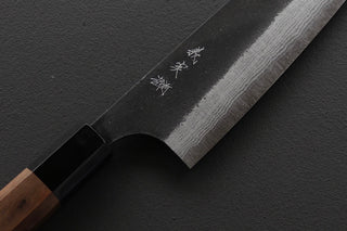 Yoshimi Kato Damascus Kurouchi AS Bunka 170mm - The Cook's Edge
