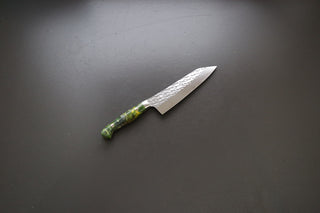 Yu Kurosaki Senko Santoku 165mm W/Custom Acrylic Handle - The Cook's Edge