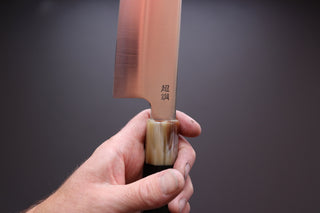 Sukenari ZDP189 Migaki Gyuto 240mm w/Ebony Handle - The Cook's Edge