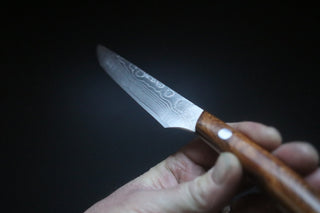 Takeshi Saji Damascus VG10 Steak Knife Ironwood Handle - The Cook's Edge