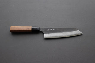 Yoshimi Kato Damascus Kurouchi AS Bunka 170mm - The Cook's Edge