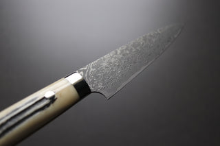 Takeshi Saji R2 Damascus Petty 150 Staghorn handle - The Cook's Edge