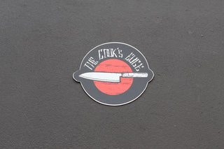 Cooks Edge Red Sun Gyuto Sticker - The Cook's Edge