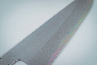 Yoshikazu Tanaka White#1 Damascus Gyuto 210mm (Blade Only) - The Cook's Edge